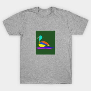 Multicolor bird T-Shirt